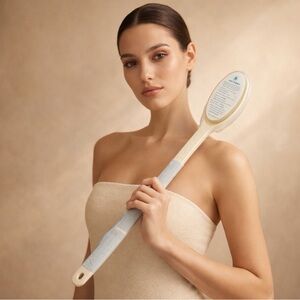 Blue and White Cleaning Brush